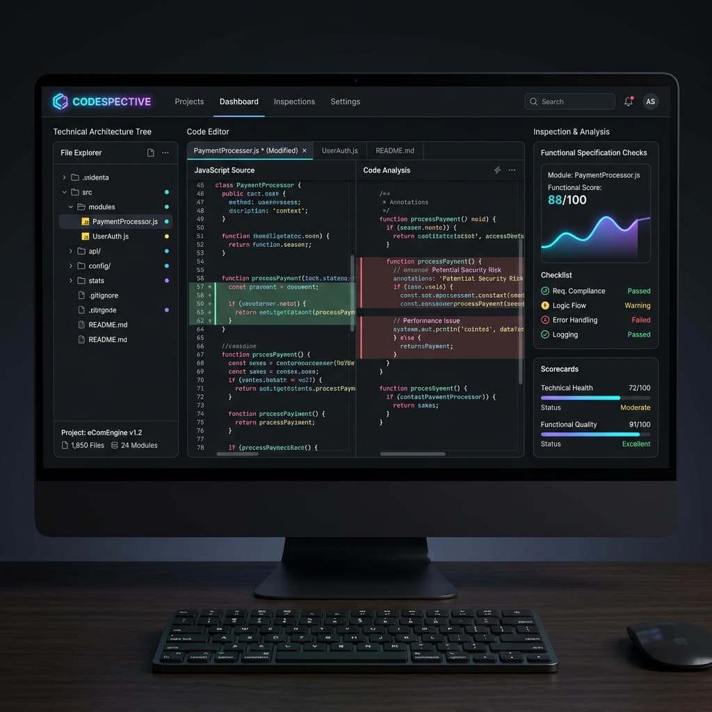 CodeSpective interface